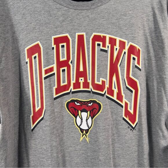 47' Brand NWT Gray Arizona Diamondbacks Logo T-Shirt 0708 - Picture 2 of 8